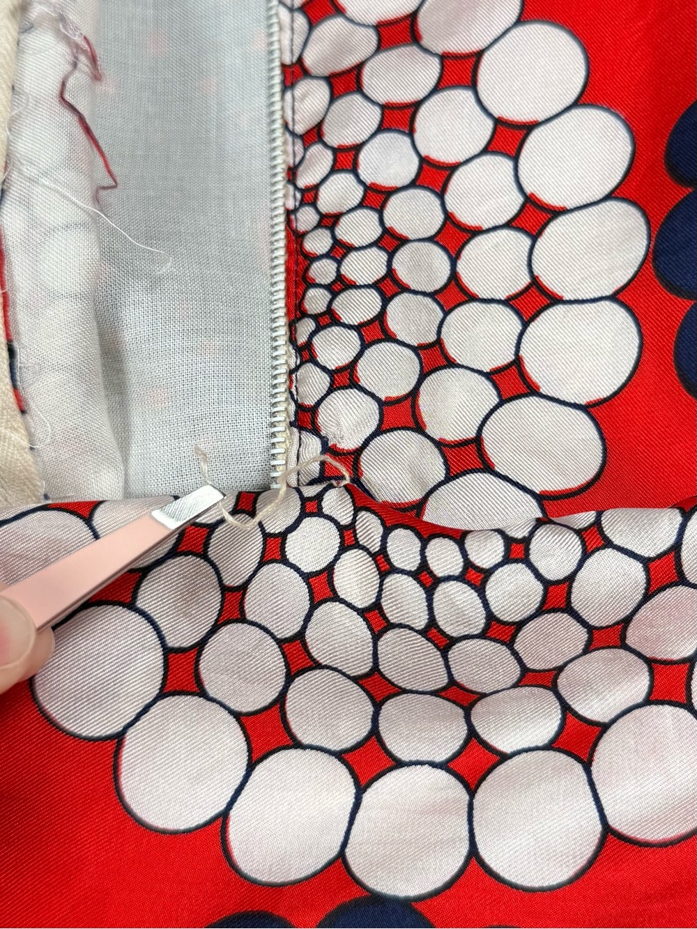 Vintage Mod Floral Geometric Shift Dress - Picture 15 of 16